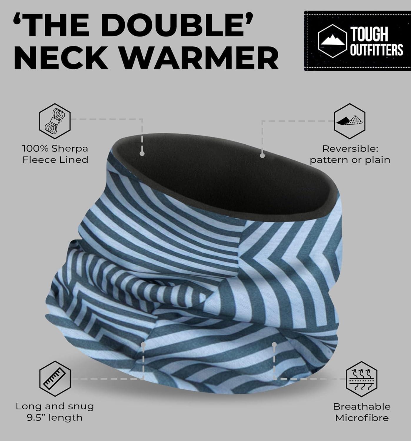 imageTough Headwear Swtich Winter Neck Gaiters For Men ampamp Women Fleece Neck Gaiter Fleece Neck Warmer Ski Gaiter  ReversibleAbstract Modern