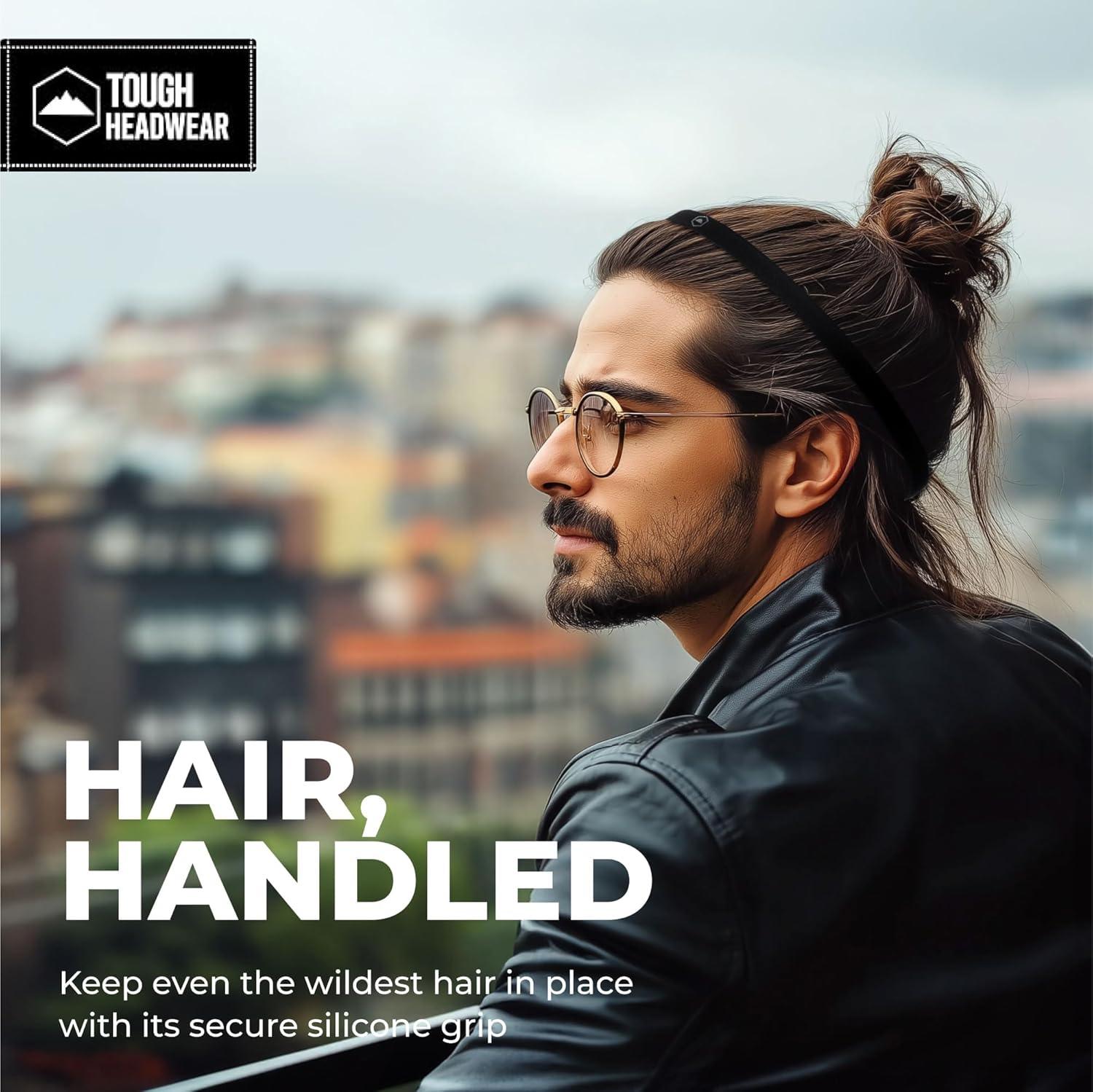 imageTough Headwear Thin Elastic Headbands for Men  Sports Hair Head Band for Women ampamp Men  Non Slip Mens Workout Headband  Running or Soccer Headband  6Packpink