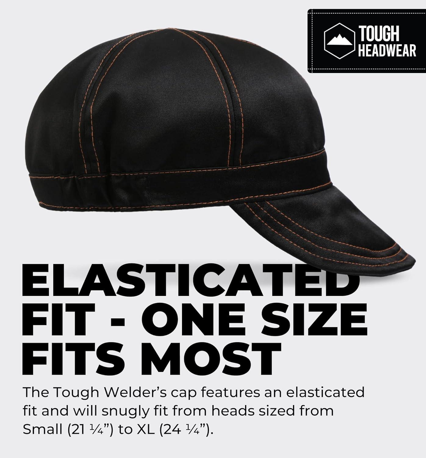 imageTough Headwear Welding Cap  Durable Welding Caps for Men Welders Cap Welding Beanie Welding Hats for Men  Weld Caps