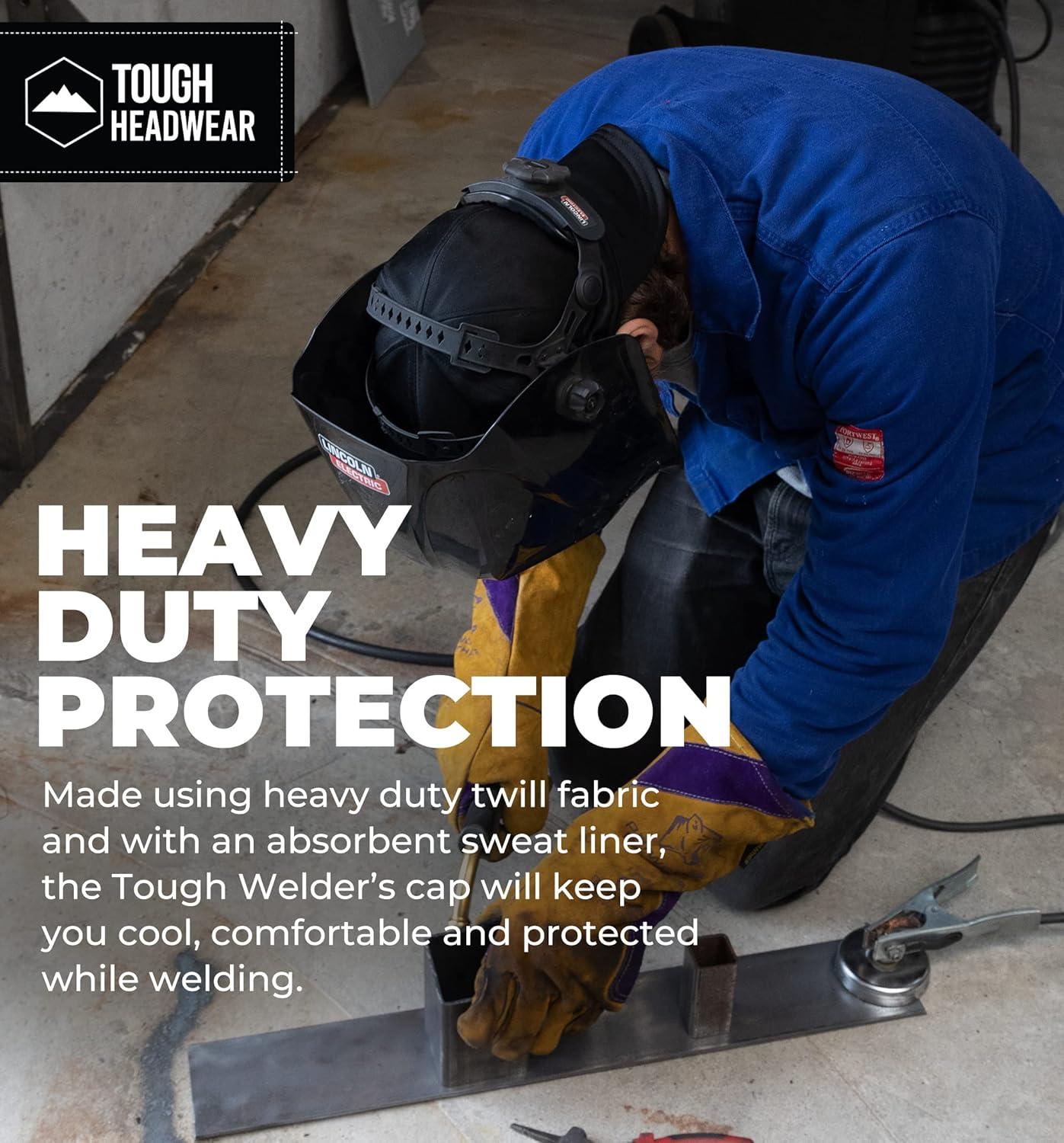 imageTough Headwear Welding Cap  Durable Welding Caps for Men Welders Cap Welding Beanie Welding Hats for Men  Weld Caps