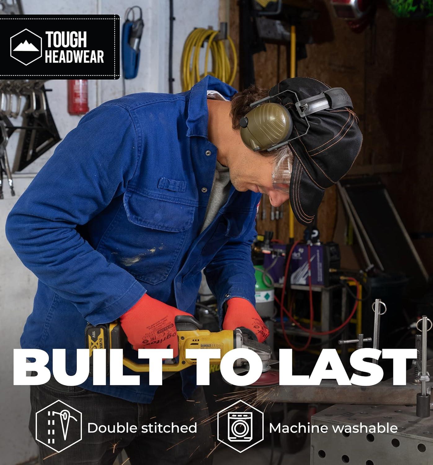 imageTough Headwear Welding Cap  Durable Welding Caps for Men Welders Cap Welding Beanie Welding Hats for Men  Weld Caps