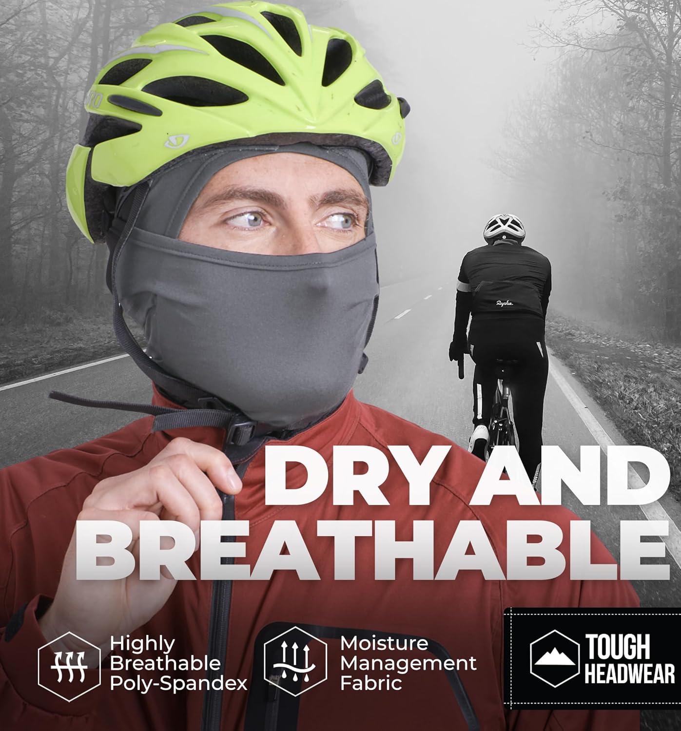 imageTough Headwear Winter Balaclava  Ski Mask for Men ampamp Women  Face Mask in Cold Weather  Mens Snowboard Gear SkiMask for MenBlack  Gray