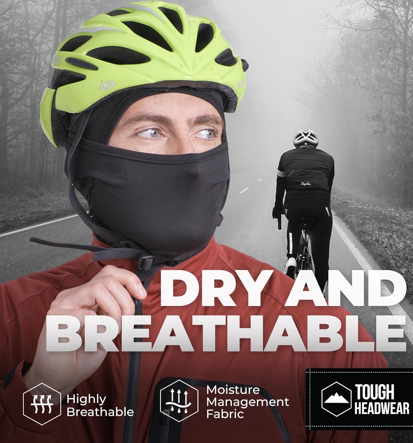 imageTough Headwear Winter Balaclava  Ski Mask for Men ampamp Women  Face Mask in Cold Weather  Mens Snowboard Gear SkiMask for MenBlack