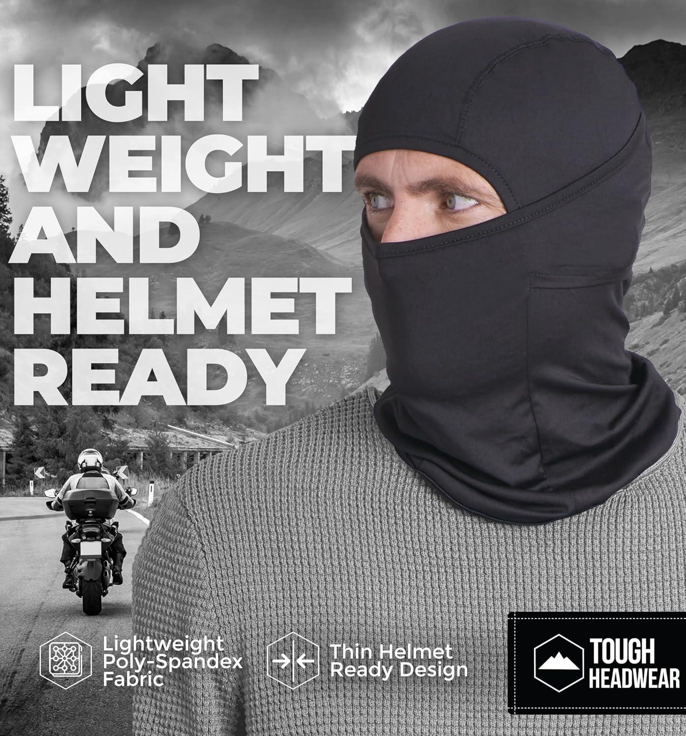 imageTough Headwear Winter Balaclava  Ski Mask for Men ampamp Women  Face Mask in Cold Weather  Mens Snowboard Gear SkiMask for MenBlack2