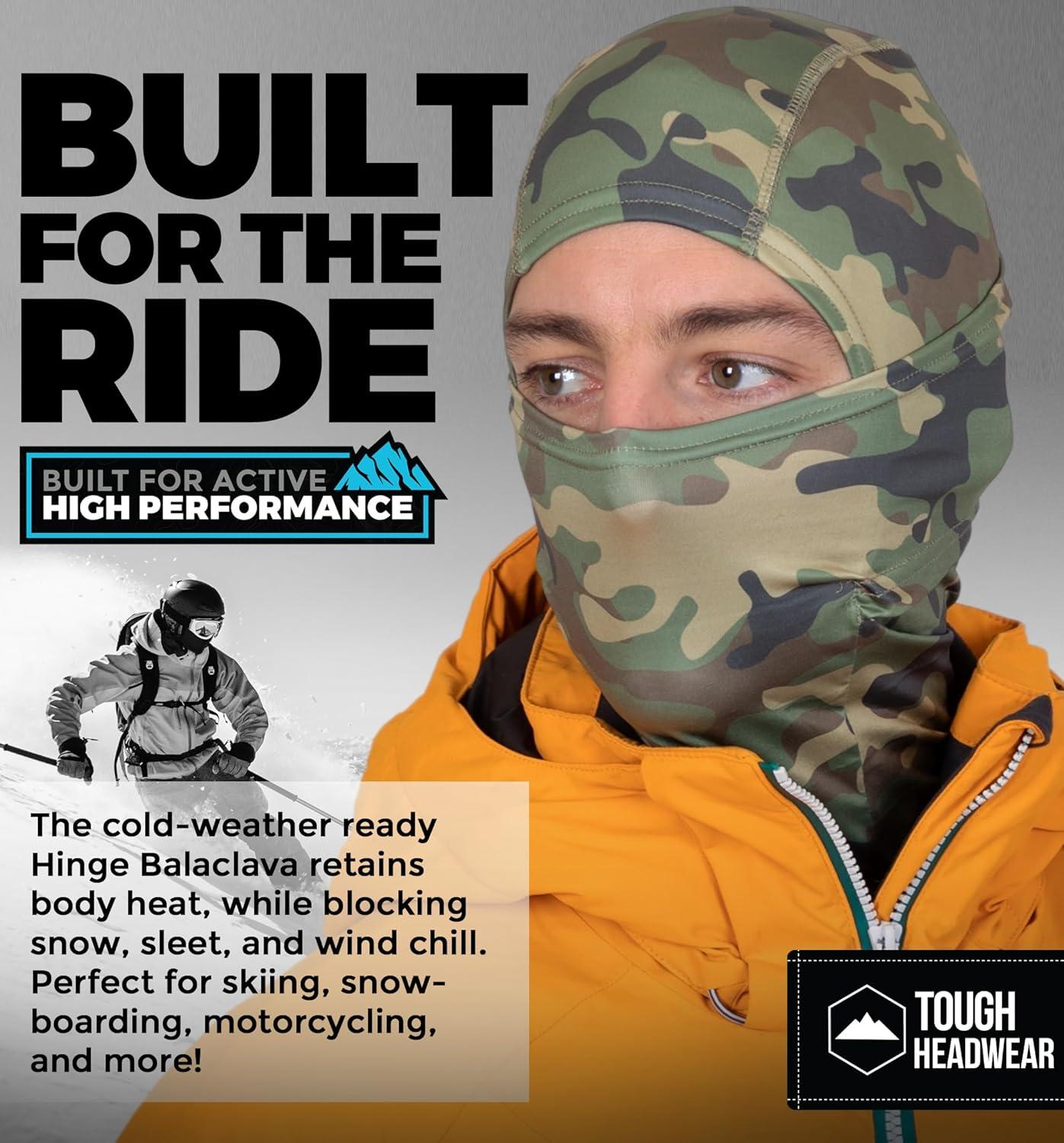 imageTough Headwear Winter Balaclava  Ski Mask for Men ampamp Women  Face Mask in Cold Weather  Mens Snowboard Gear SkiMask for MenGreen