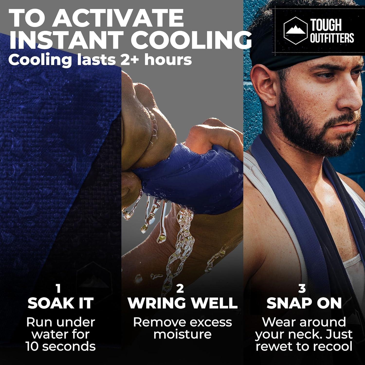 imageTough Outdoors Cooling Towel  Cooling Towels for Neck ampamp Face  Ice Wrap ampamp Sweat Rag for Camping Gym Yoga ampamp Sports  Workout Towel for Gym Sweat  Cool Towels for Extreme HeatRoyal Blue