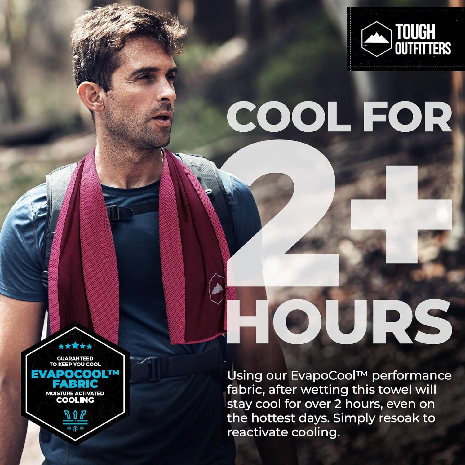 imageTough Outdoors Cooling Towel  Cooling Towels for Neck ampamp Face  Ice Wrap ampamp Sweat Rag for Camping Gym Yoga ampamp Sports  Workout Towel for Gym Sweat  Cool Towels for Extreme HeatPink