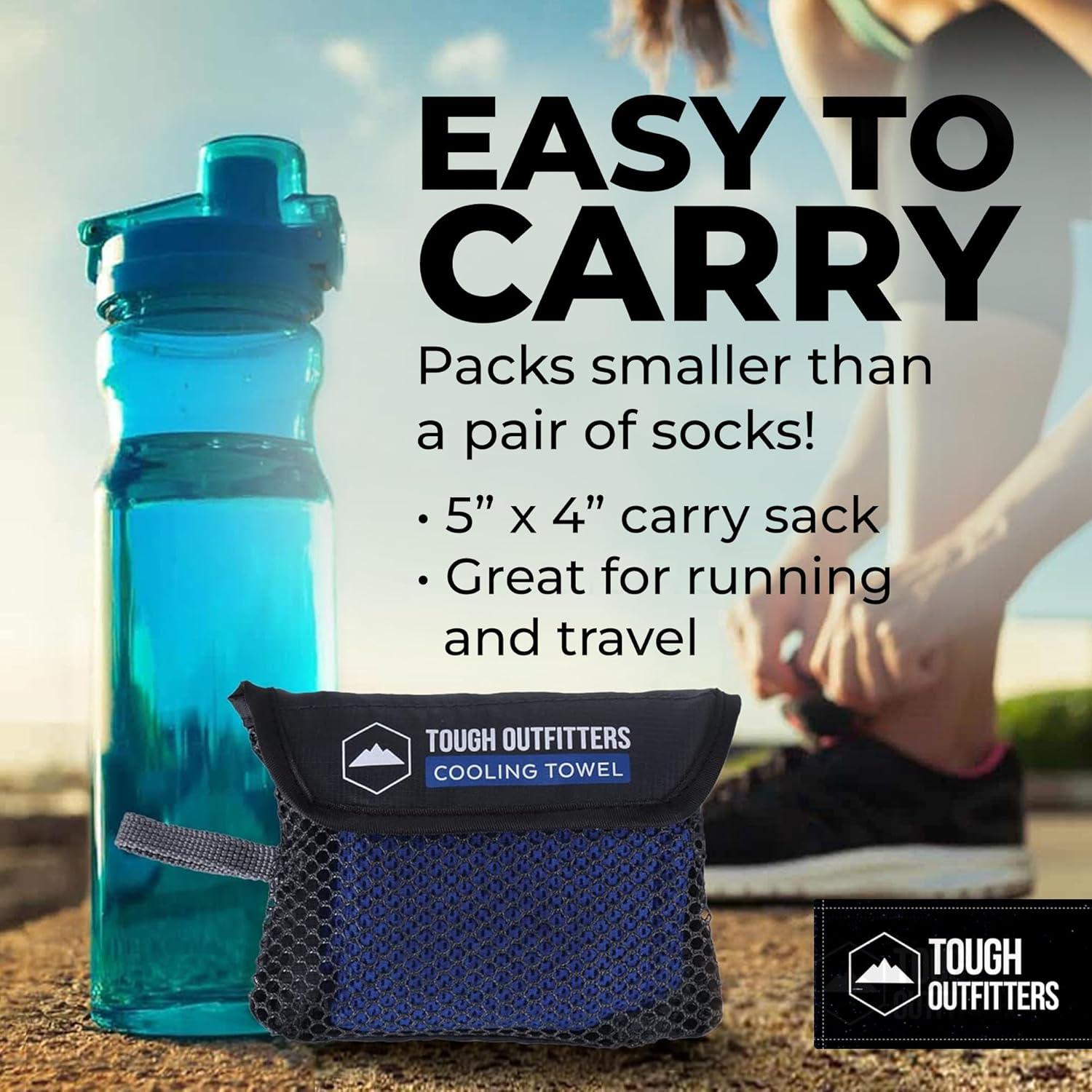 imageTough Outdoors Cooling Towel  Cooling Towels for Neck ampamp Face  Ice Wrap ampamp Sweat Rag for Camping Gym Yoga ampamp Sports  Workout Towel for Gym Sweat  Cool Towels for Extreme HeatRoyal Blue Dark GrayGreen