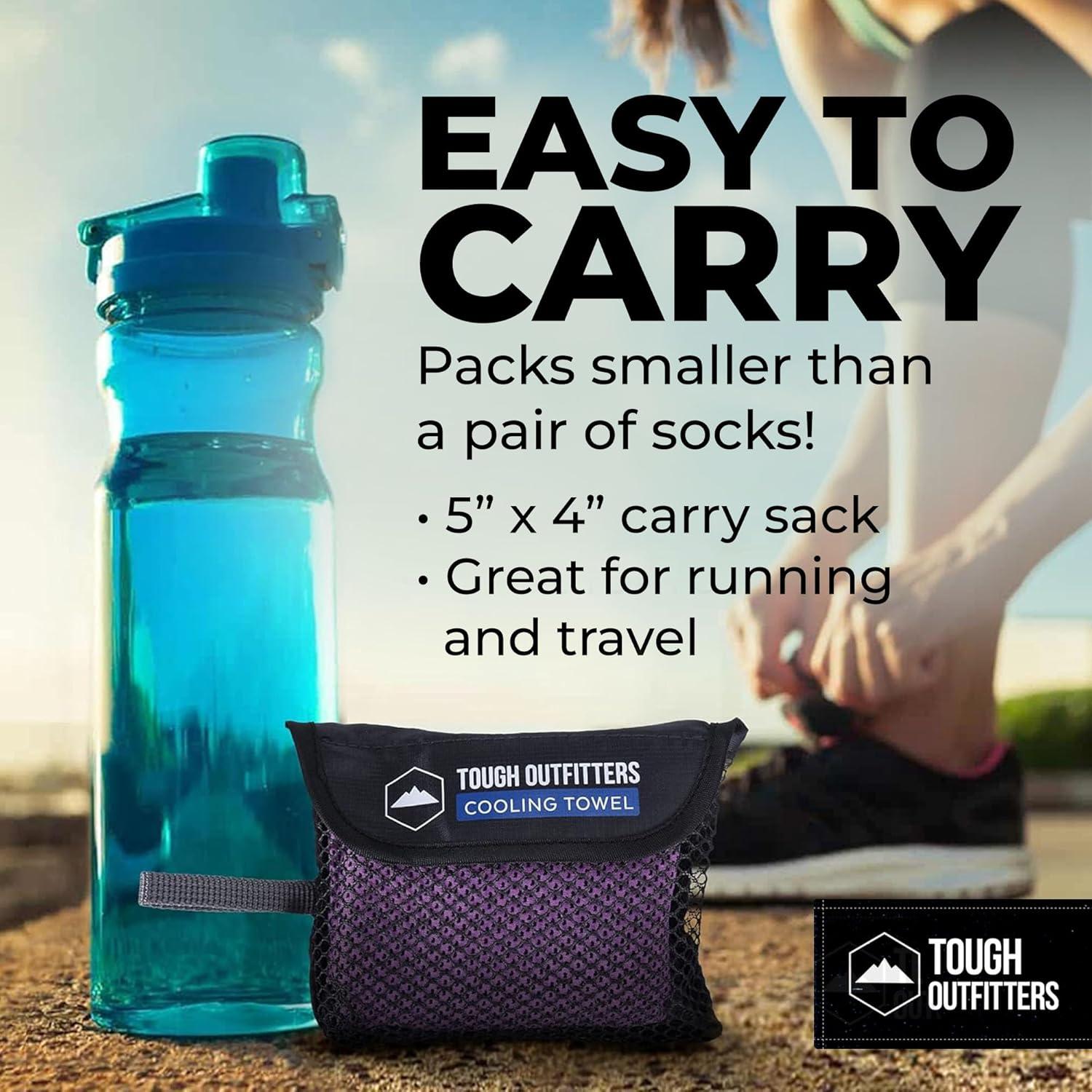 imageTough Outdoors Cooling Towel  Cooling Towels for Neck ampamp Face  Ice Wrap ampamp Sweat Rag for Camping Gym Yoga ampamp Sports  Workout Towel for Gym Sweat  Cool Towels for Extreme HeatPurple