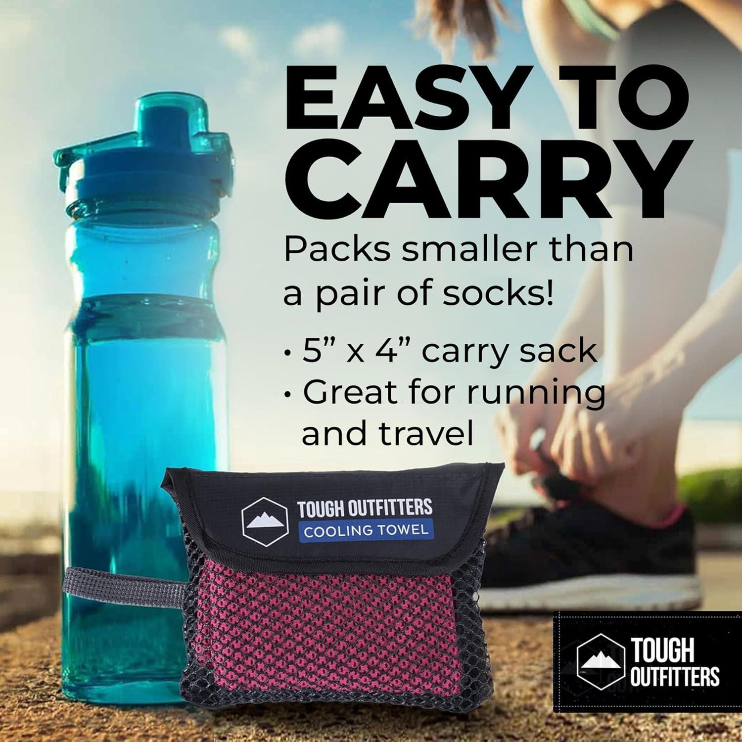 imageTough Outdoors Cooling Towel  Cooling Towels for Neck ampamp Face  Ice Wrap ampamp Sweat Rag for Camping Gym Yoga ampamp Sports  Workout Towel for Gym Sweat  Cool Towels for Extreme HeatPink