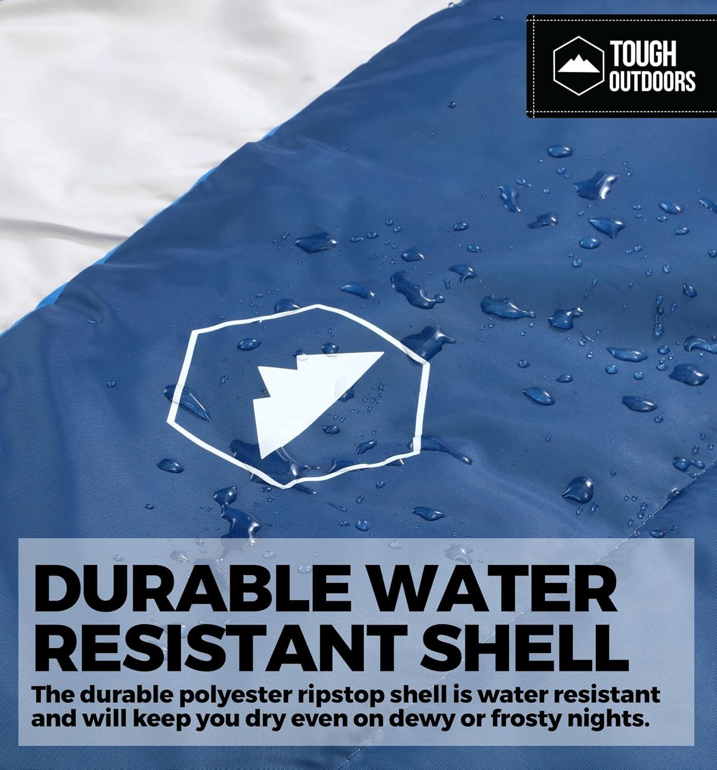 imageTough Outdoors Sleeping Bags for Adults ampamp Kids Sleeping Bags Girls Boys Teens  Camping Sleeping Bag for Backpacking Cold Warm Weather ampamp Summer Sleeping Bag  Lightweight Waterproof Compact Sleep BagAdult Sleeping Bag  4060F Temperature Rating