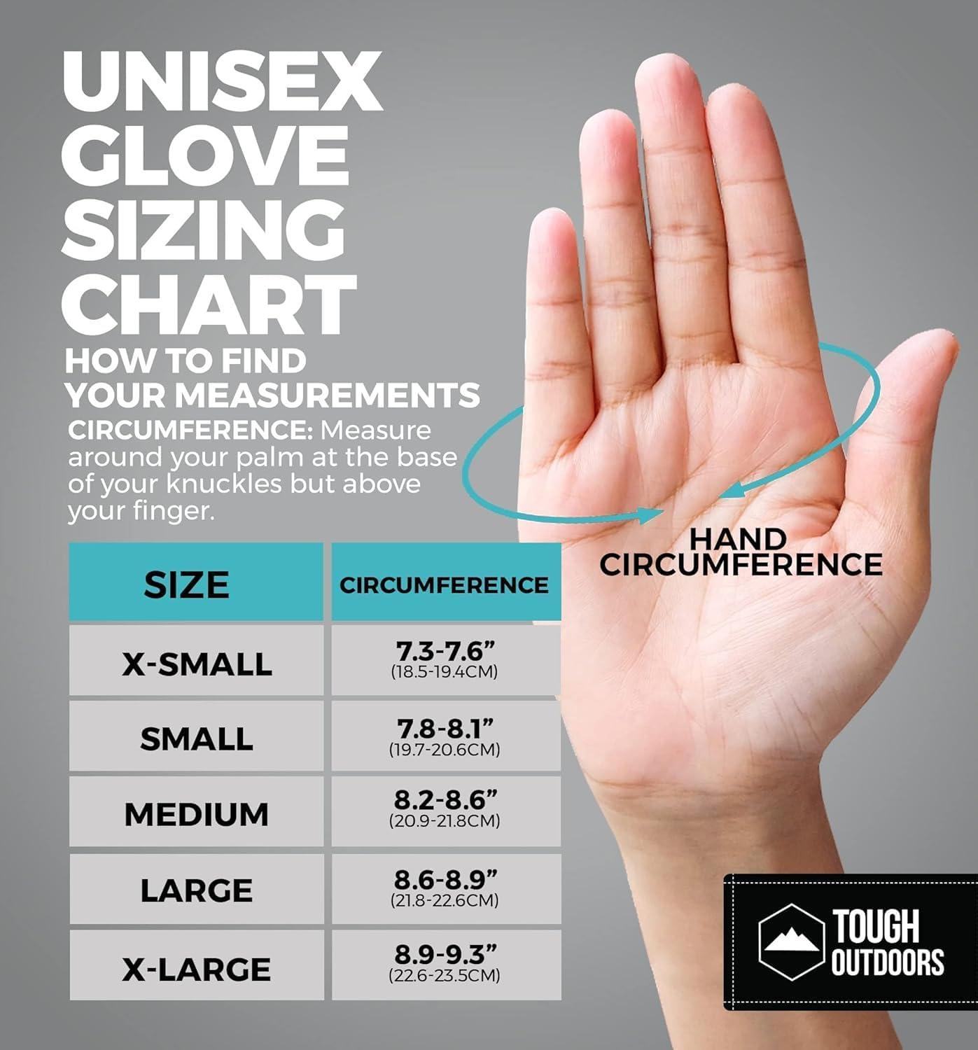 imageTough Outdoors Snow Gloves  Mens ampamp Womens Waterproof Winter ampamp Snowboarding GlovesBlack