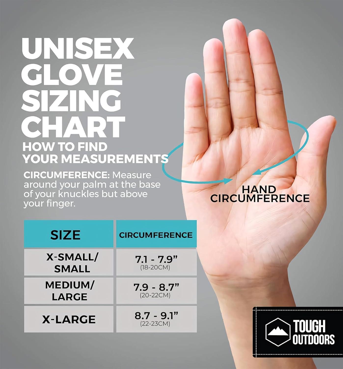 imageTough Outdoors Snow Gloves  Mens ampamp Womens Waterproof ampamp Insulated Ski ampamp Snowboard Gloves