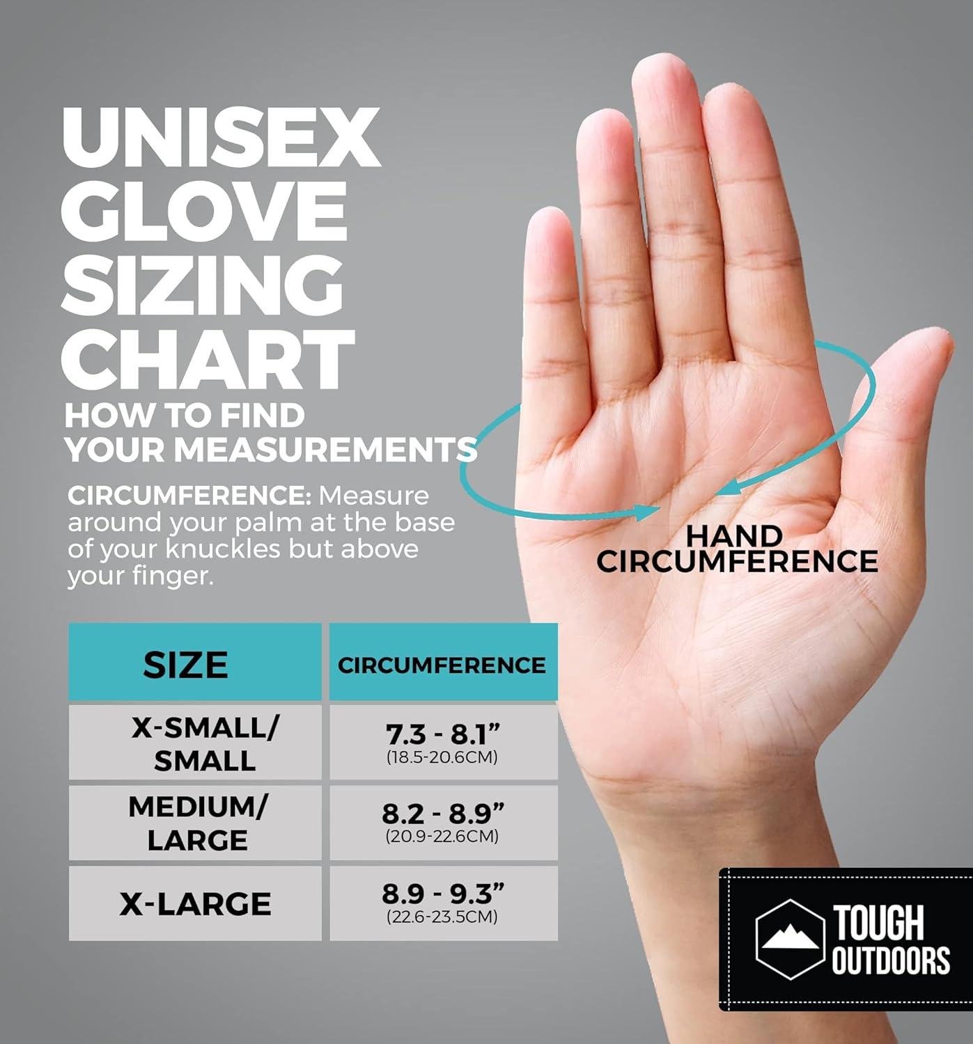 imageTough Outdoors Winter Ski Mittens Men ampamp Women  Adult Snow Mitts for Cold Weather  Waterproof Gloves Snowboarding Skiingblack