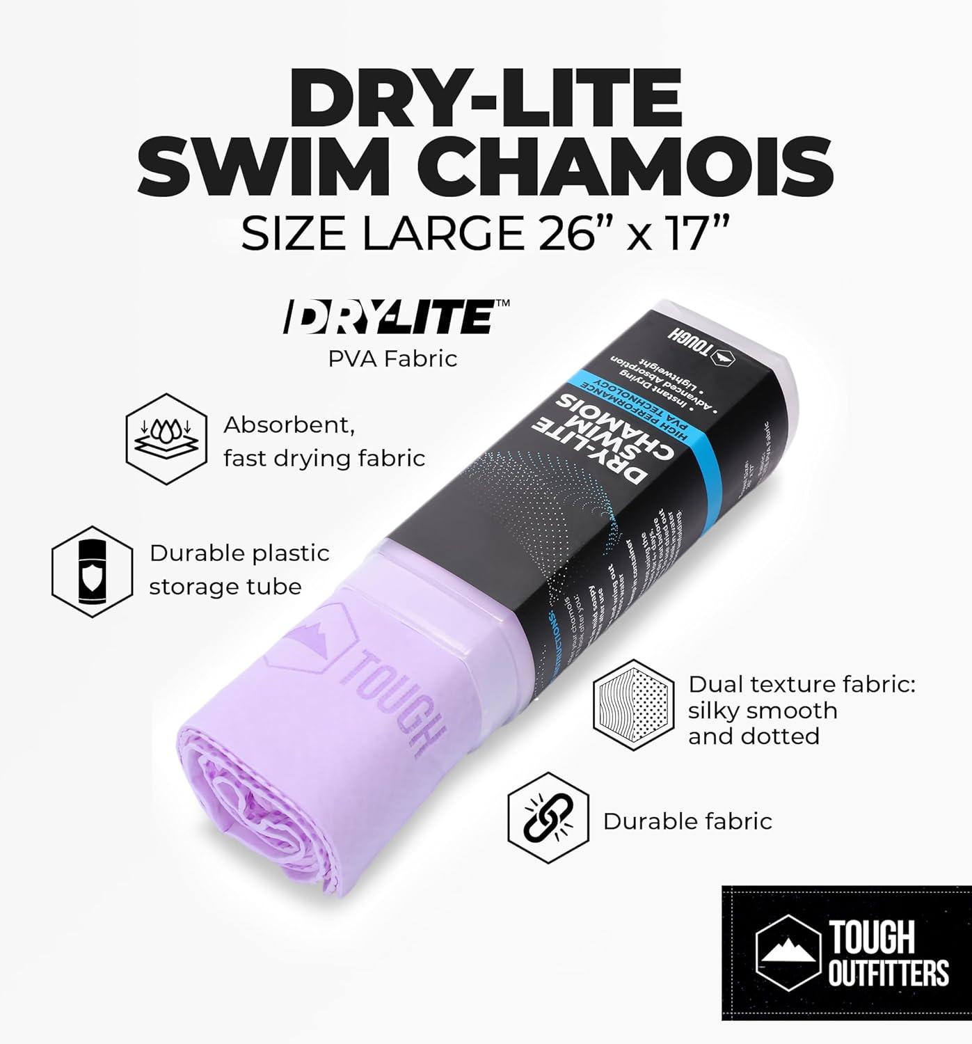 imageTough Outfitters Quick Dry Towel  Travel Towel Fast Drying Lightweight  Compact Microfiber Towels for Body Camping Swim Beach Camp Backpacking  Quick Dry for SwimmersLarge  26 X 17  Purple