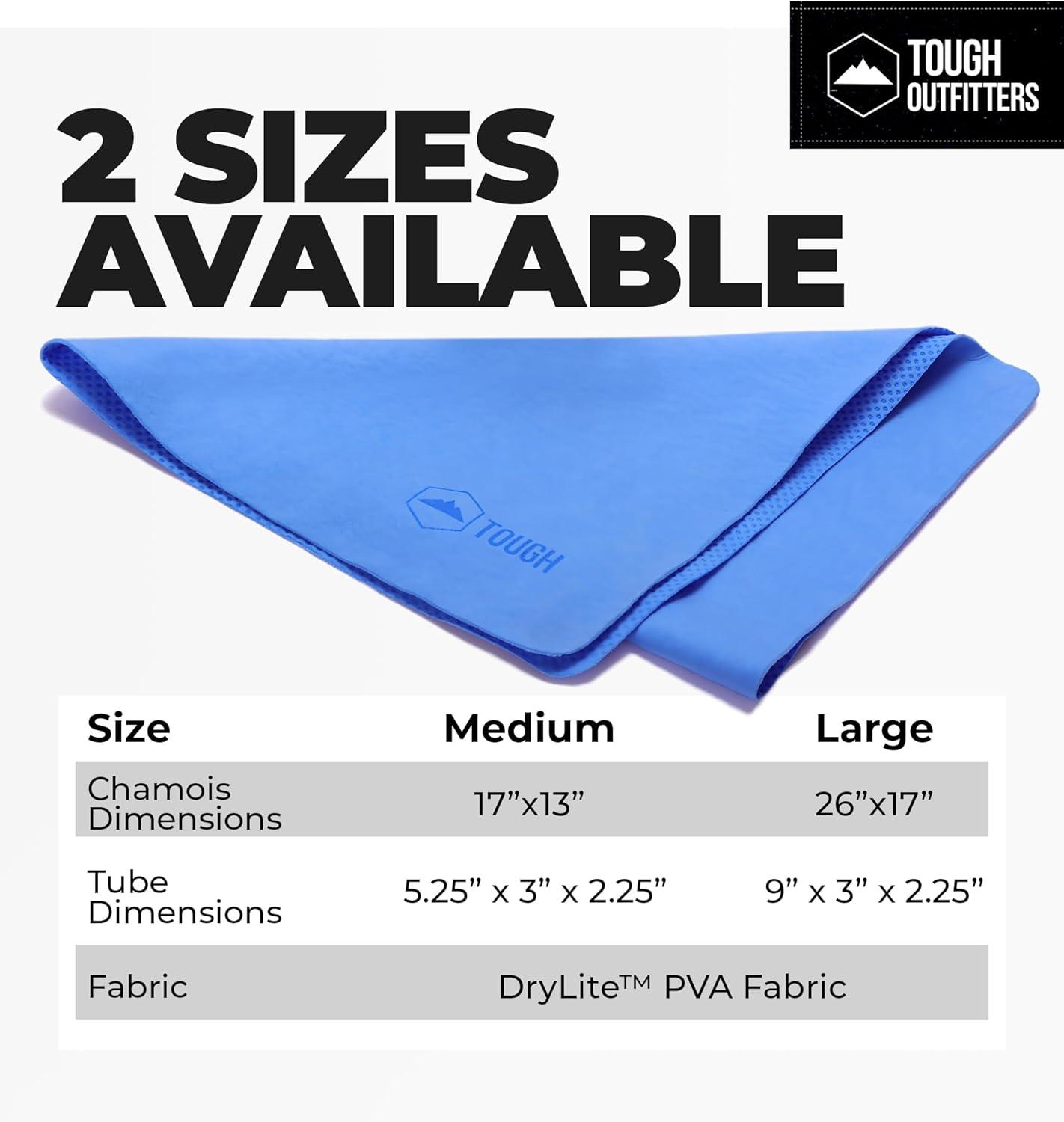 imageTough Outfitters Quick Dry Towel  Travel Towel Fast Drying Lightweight  Compact Microfiber Towels for Body Camping Swim Beach Camp Backpacking  Quick Dry for SwimmersMedium  13 X 17   Blue