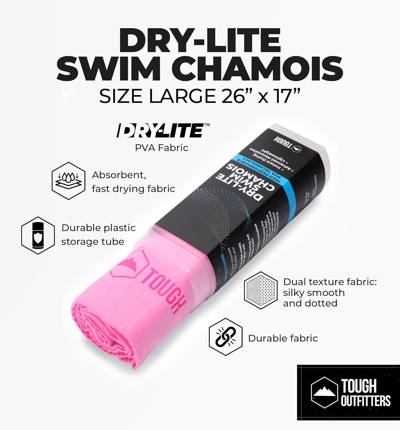 imageTough Outfitters Quick Dry Towel  Travel Towel Fast Drying Lightweight  Compact Microfiber Towels for Body Camping Swim Beach Camp Backpacking  Quick Dry for SwimmersMedium  13 X 17   Pink