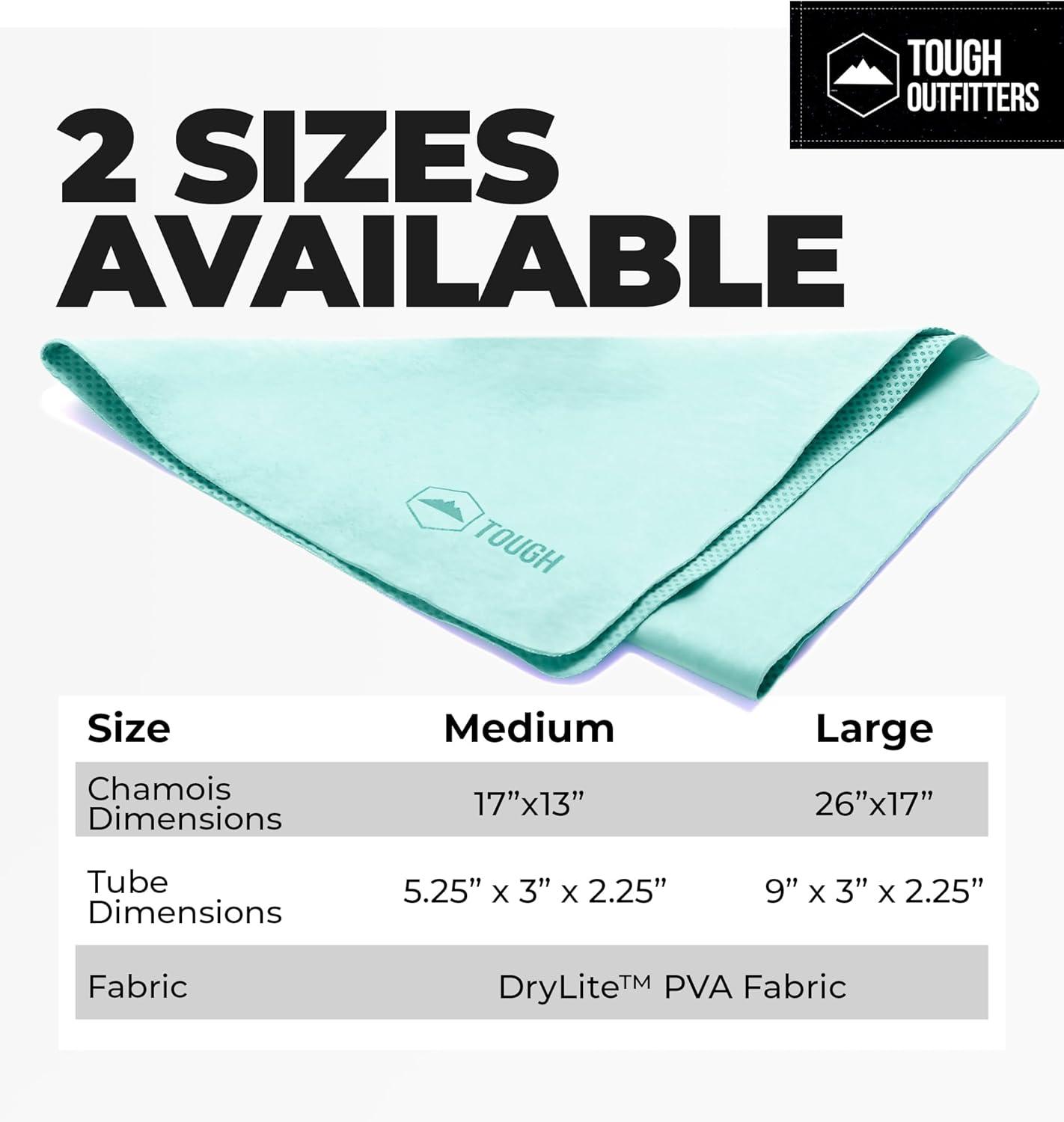 imageTough Outfitters Quick Dry Towel  Travel Towel Fast Drying Lightweight  Compact Microfiber Towels for Body Camping Swim Beach Camp Backpacking  Quick Dry for SwimmersLarge  26 X 17  Aqua