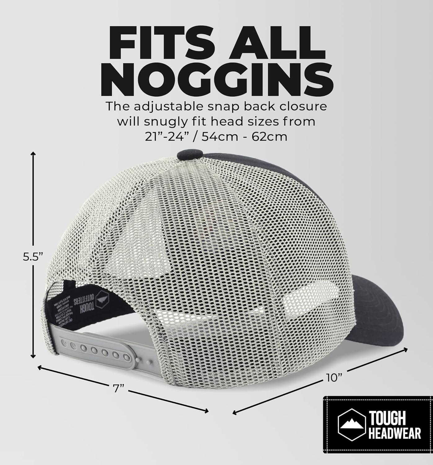 imageTough Trucker ampamp Mesh Hats for Men  Embroidered ampamp Badge Snap Back Caps