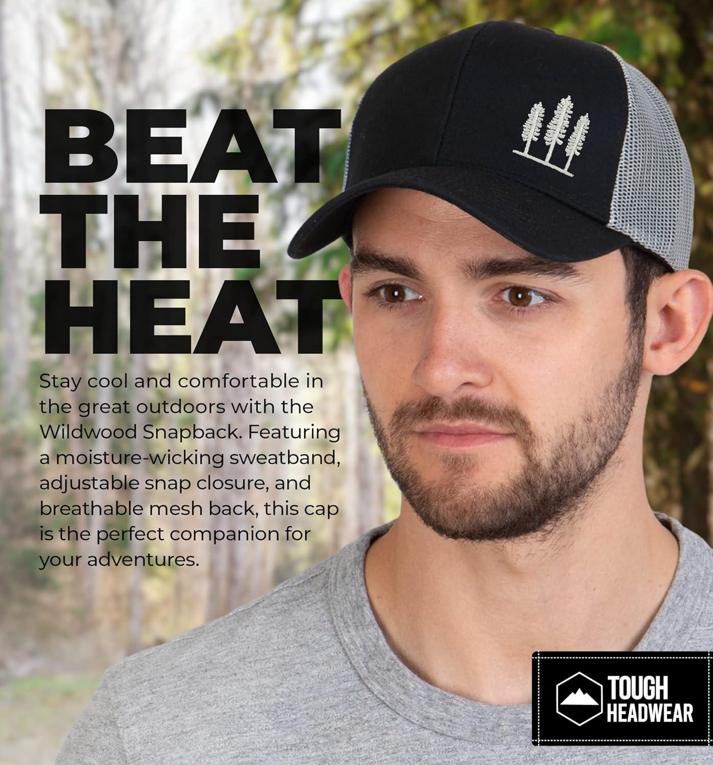 imageTough Trucker ampamp Mesh Hats for Men  Embroidered ampamp Badge Snap Back Caps