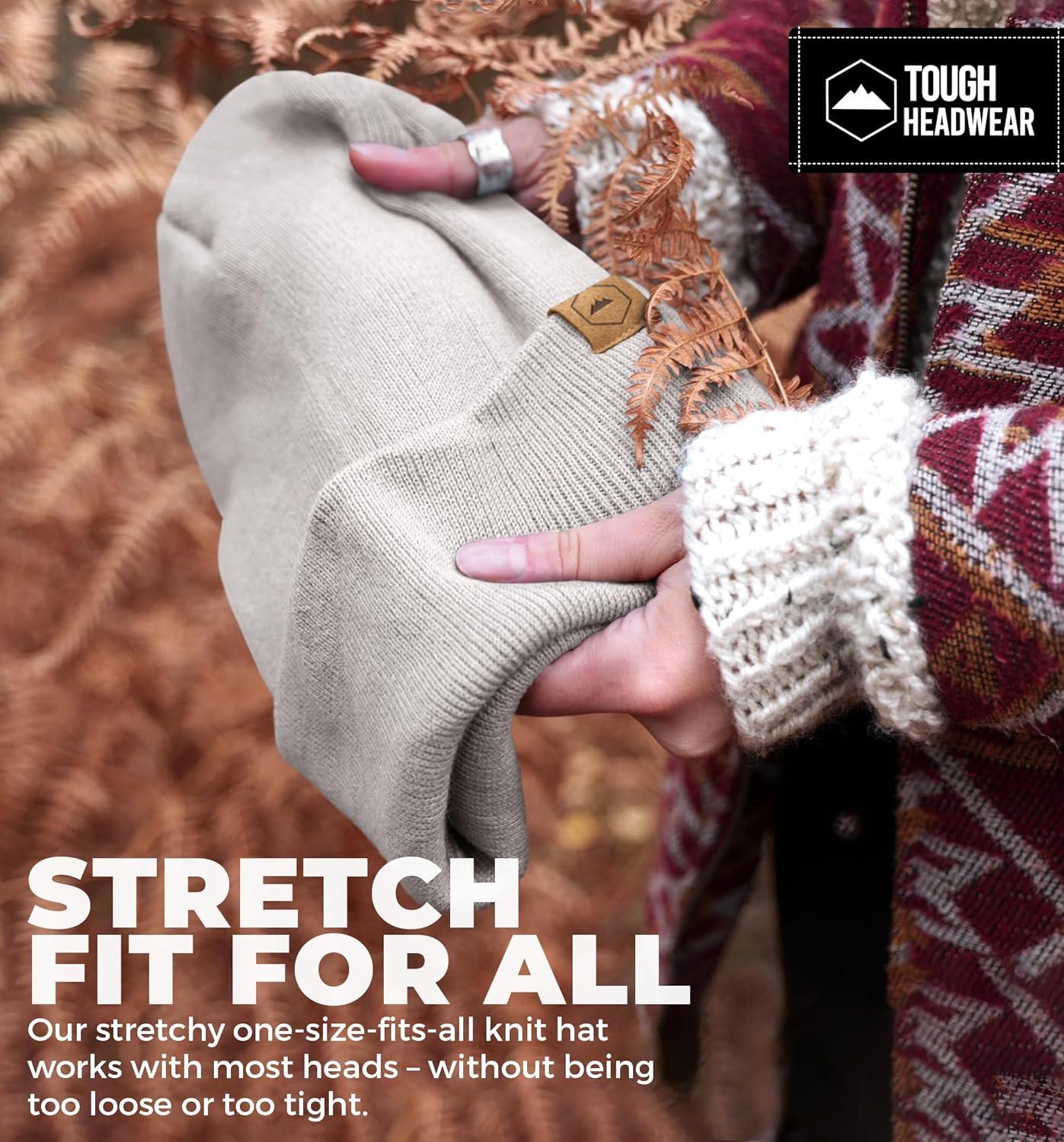 imageWinter Beanie Knit Hat for Men ampamp Women  Merino Wool Ribbed Cap  Warm ampamp Soft Stylish Toboggan Skull Caps for Cold WeatherBasic  Light Gray