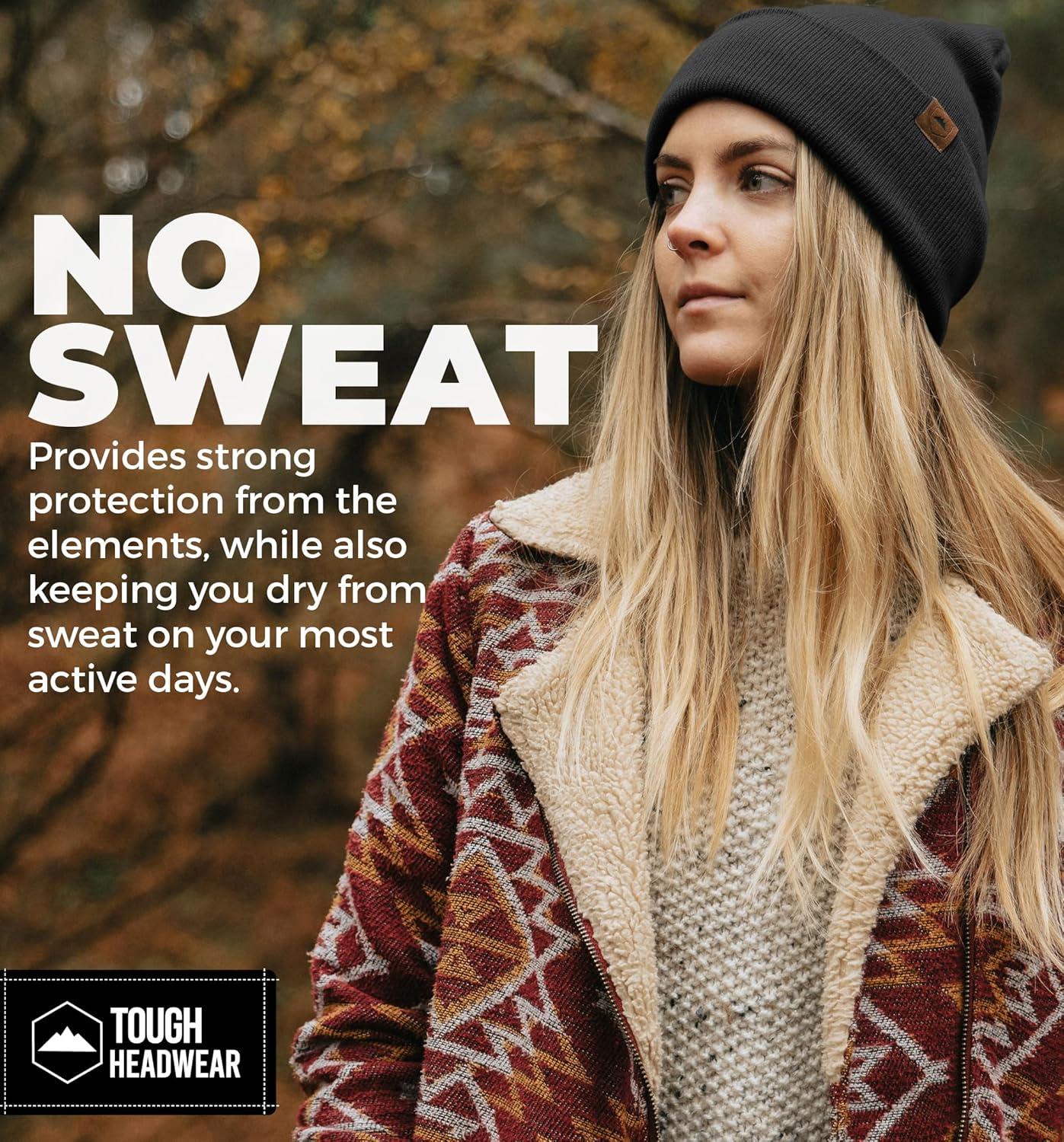 imageWinter Beanie Knit Hat for Men ampamp Women  Merino Wool Ribbed Cap  Warm ampamp Soft Stylish Toboggan Skull Caps for Cold WeatherBlack