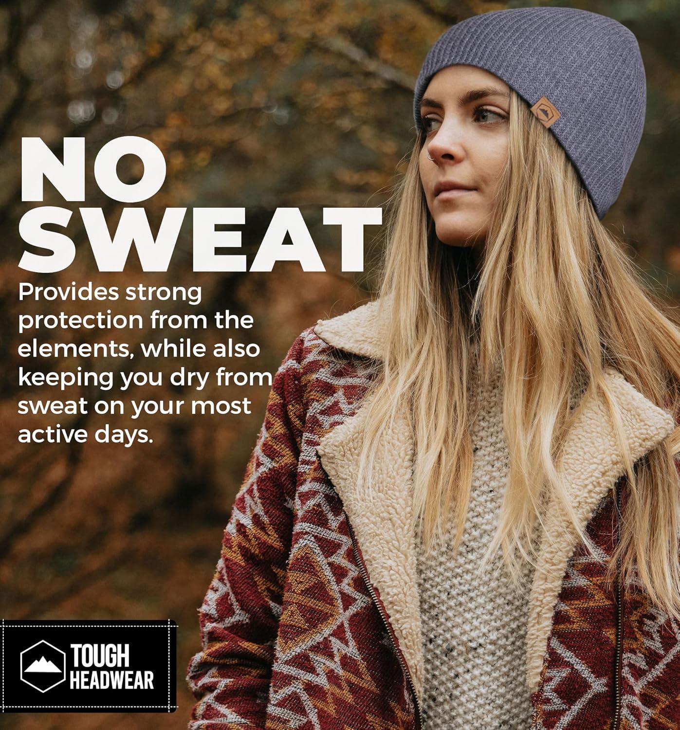 imageWinter Beanie Knit Hat for Men ampamp Women  Merino Wool Ribbed Cap  Warm ampamp Soft Stylish Toboggan Skull Caps for Cold WeatherRibbed  Dark Gray