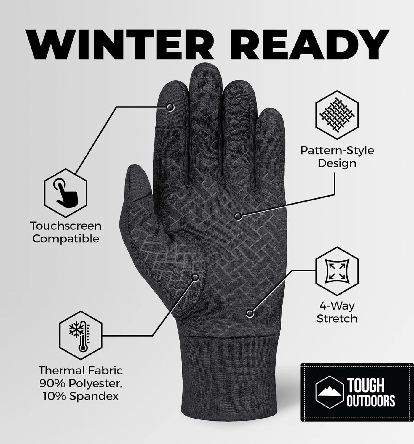 imageWinter Gloves for Men Cold Weather  Thin Glove  Winter Gloves w Touchscreen Finger  Thin Warm Glove for Women