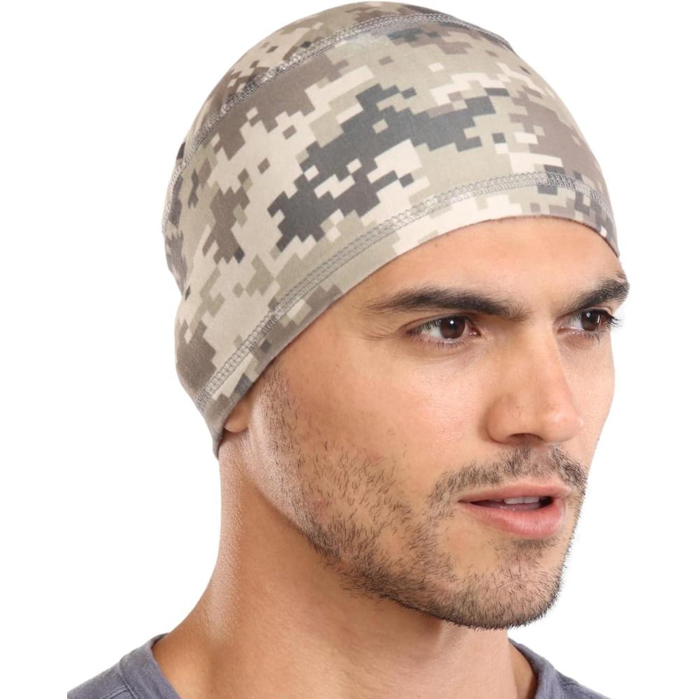 imageCooling Skull Cap for Men  Hard Hat Liner Cycling Cap Head Caps for Men Helmet Liner for MotorcycleDesert Camo