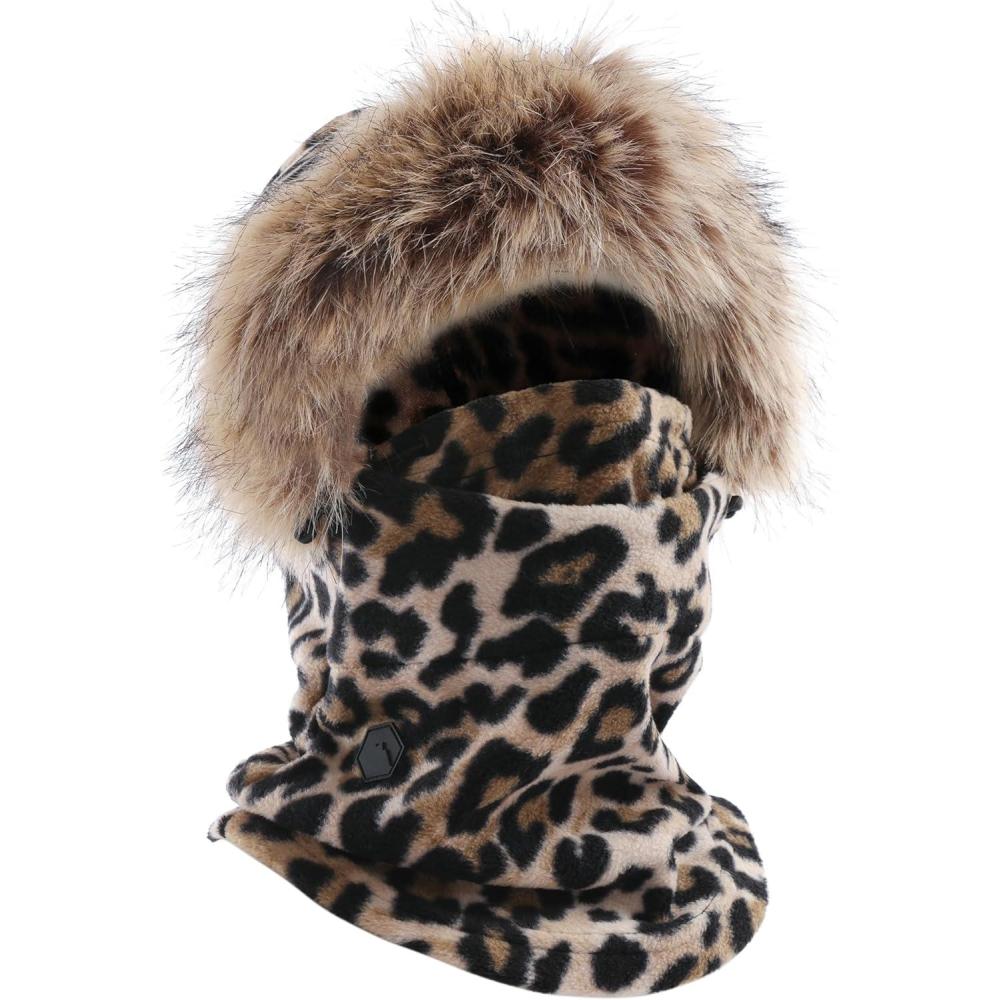 imageFleece Balaclava Ski Mask  Winter Face Mask for Men ampamp Women  Face Cover for Extreme Cold Weather Gear Skiing SnowboardingBrown