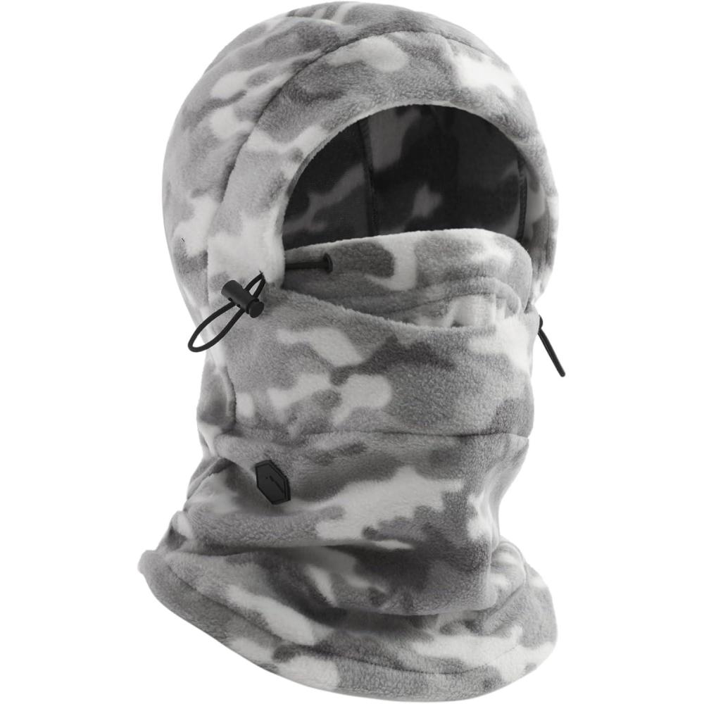imageFleece Balaclava Ski Mask  Winter Face Mask for Men ampamp Women  Face Cover for Extreme Cold Weather Gear Skiing SnowboardingGrey