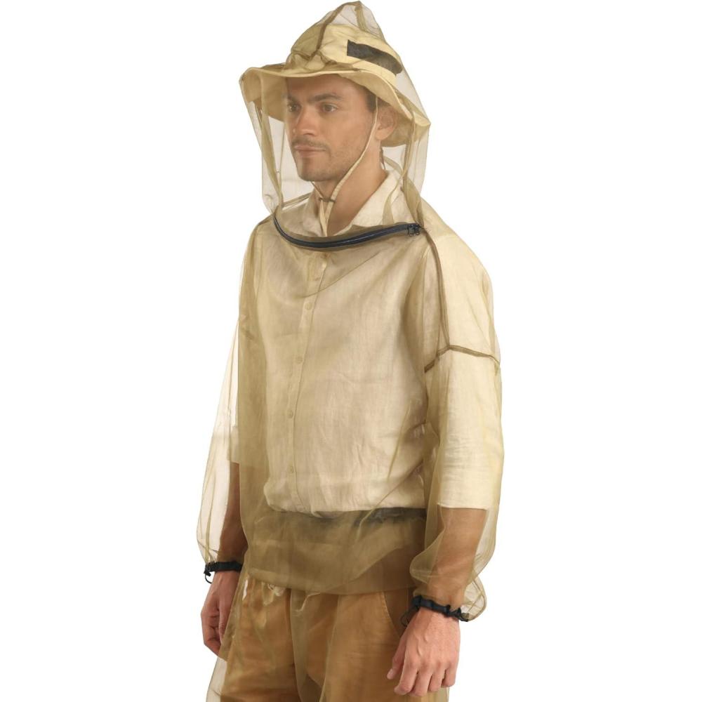 imageMosquito Jacket  Bug Jacket with Hood for Men and Women  Mosquito Net for Gardening ampamp Outdoor Protection from Bugs Flies Gnats NoSeeUms ampamp MidgesJacket Only