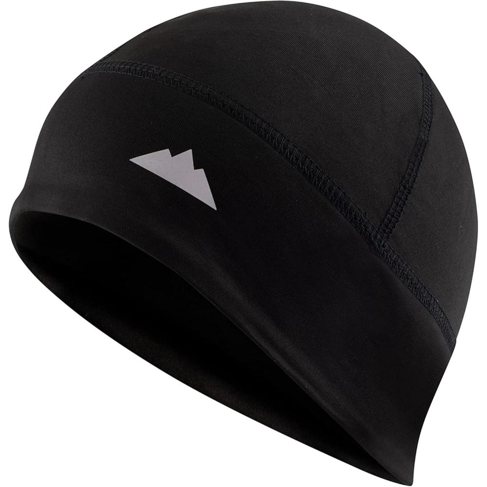 imageTough Headwear Skull Cap for Men  Beanie Hats  Skully Beanie Cap  Cooling Skull Caps for Men Locs Sweat Dreads RunningBlack