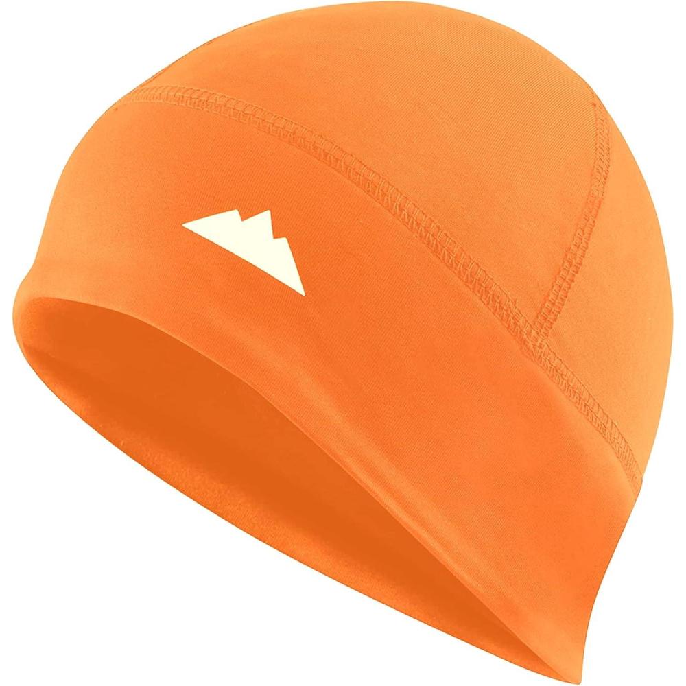 imageTough Headwear Skull Cap for Men  Beanie Hats  Skully Beanie Cap  Cooling Skull Caps for Men Locs Sweat Dreads RunningOrange