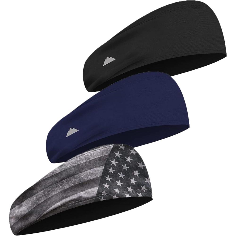 imageTough Headwear Sport Headbands for Men  Workout Headbands for Women  Running Headband Tennis Athletic Sweatbandgray