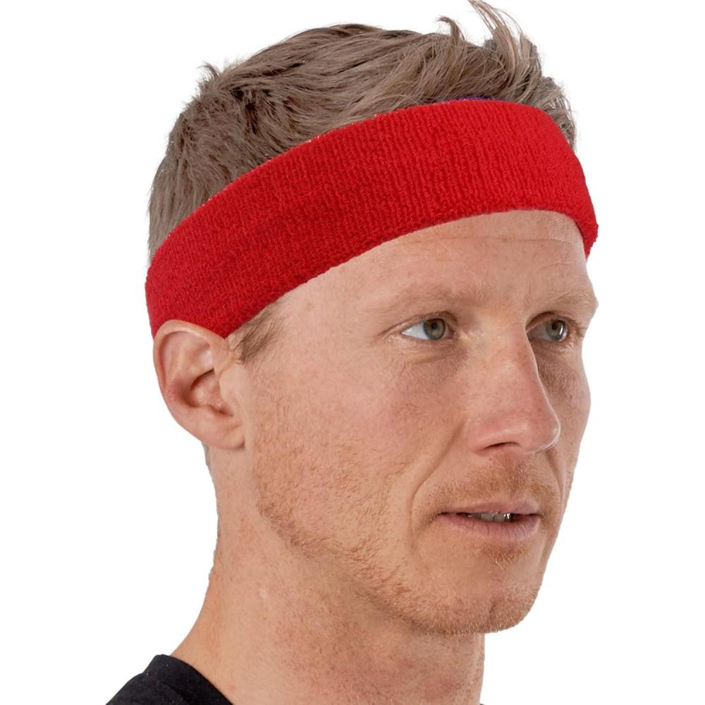 imageTough Headwear Sweat Band Headband for Women Men  Workout Headbands for Women Sweat Non Slip  Halo Tennis Sweatbands for Men  Yoga Soccer Workout Athletic Headband