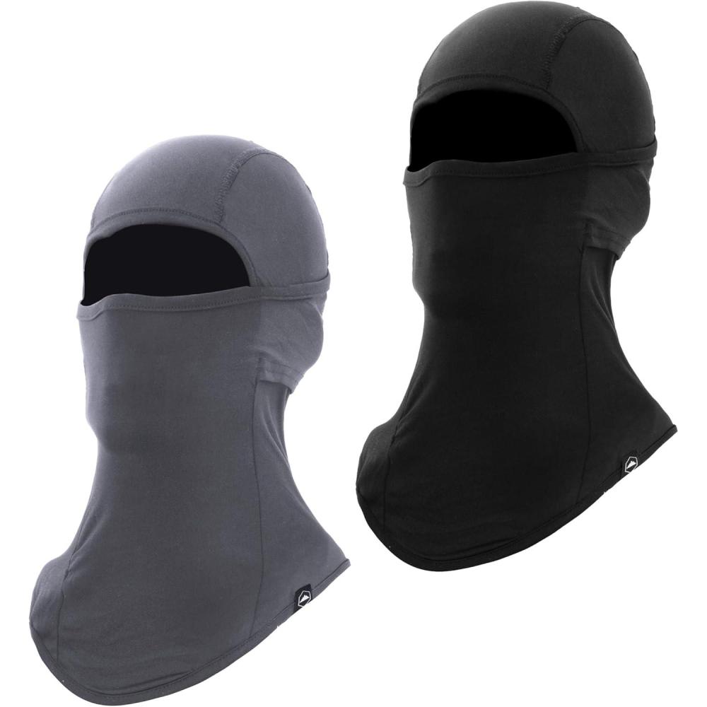 imageTough Headwear Winter Balaclava  Ski Mask for Men ampamp Women  Face Mask in Cold Weather  Mens Snowboard Gear SkiMask for MenBlack  Gray
