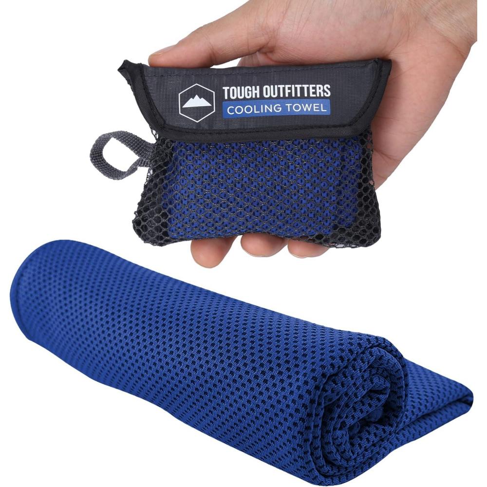 imageTough Outdoors Cooling Towel  Cooling Towels for Neck ampamp Face  Ice Wrap ampamp Sweat Rag for Camping Gym Yoga ampamp Sports  Workout Towel for Gym Sweat  Cool Towels for Extreme HeatRoyal Blue