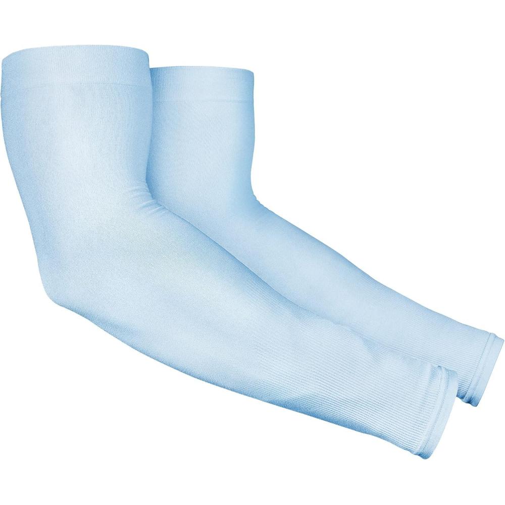 imageTough Outdoors Sun Protection Sleeves  UV Arm Sleeves for Men and Women  Golf Cooling Arm Sleeves  Baseball Sun SleevesAqua