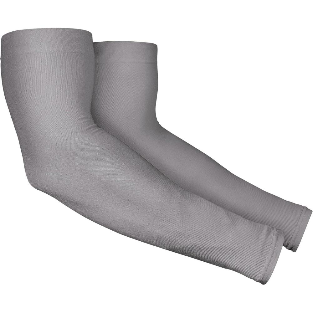 imageTough Outdoors Sun Protection Sleeves  UV Arm Sleeves for Men and Women  Golf Cooling Arm Sleeves  Baseball Sun SleevesDark Gray