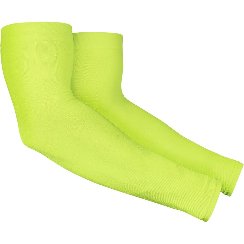 imageTough Outdoors Sun Protection Sleeves  UV Arm Sleeves for Men and Women  Golf Cooling Arm Sleeves  Baseball Sun SleevesYellow