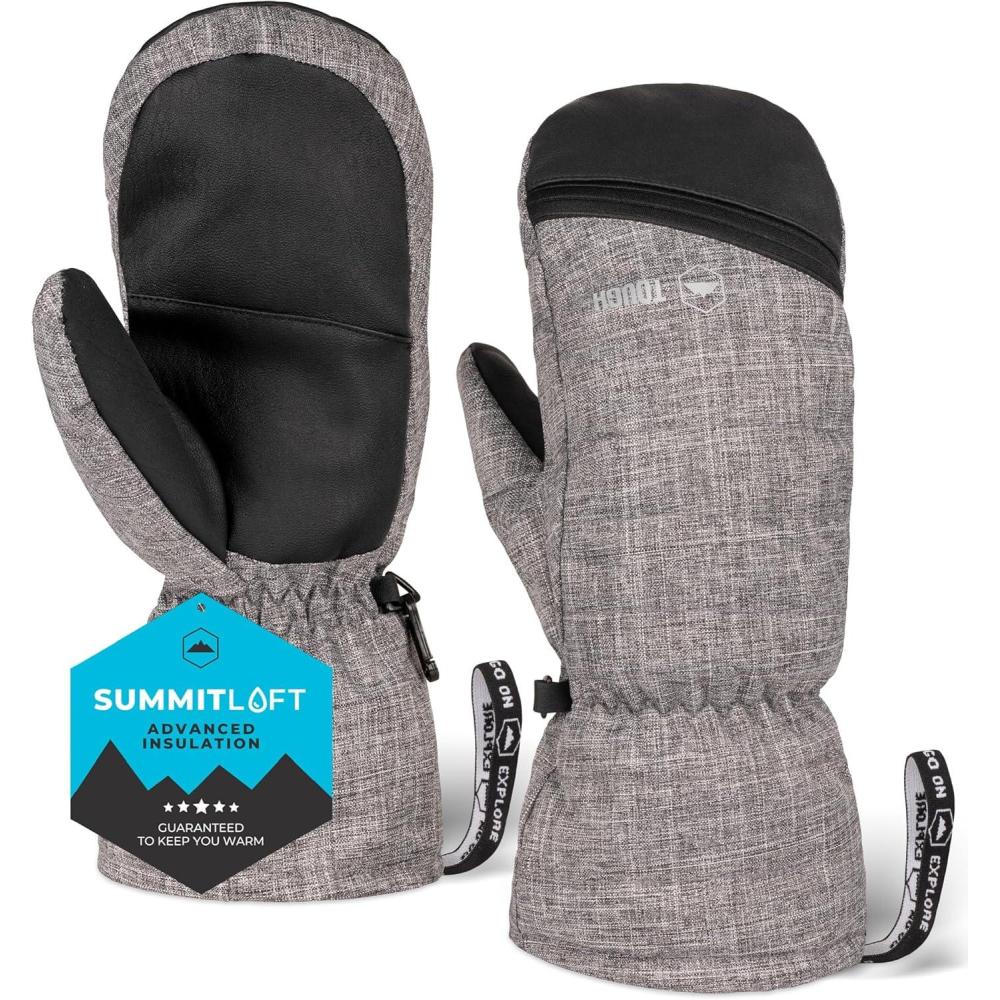 imageTough Outdoors Winter Ski Mittens for Men ampamp Women  Warm Insulated Waterproof Snow Mittens for Cold Weather and Snowboarding