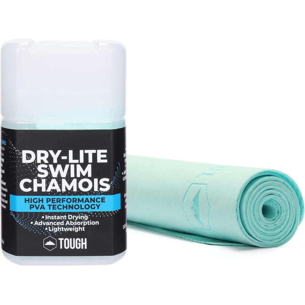 imageTough Outfitters Quick Dry Towel  Travel Towel Fast Drying Lightweight  Compact Microfiber Towels for Body Camping Swim Beach Camp Backpacking  Quick Dry for SwimmersMedium 13 X 17   Aqua