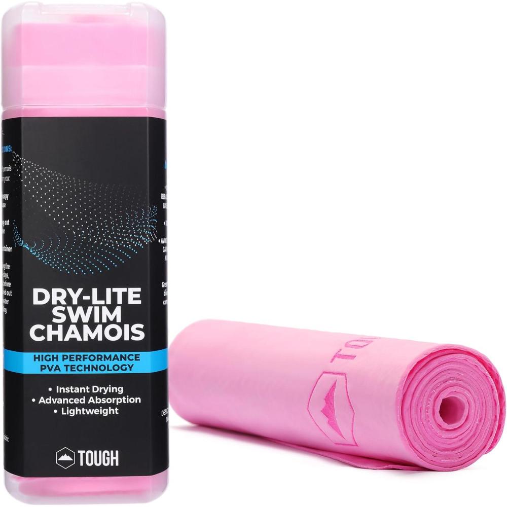 imageTough Outfitters Quick Dry Towel  Travel Towel Fast Drying Lightweight  Compact Microfiber Towels for Body Camping Swim Beach Camp Backpacking  Quick Dry for SwimmersLarge  26 X 17  Pink