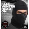 imageBalaclava Ski Mask  Thermal Face Mask Cold Weather Motorcycle Gear with Breathable Air Vents  Winter Face MaskBlack