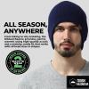 imageBeanie for Men  Warm Winter Hats for Men Knit Hat for Cold Weather Soft Ribbed Beanie Cap ampamp Lightweight Toboggan HatsBlack  Black  Navy Blue