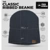 imageBeanie for Men  Warm Winter Hats for Men Knit Hat for Cold Weather Soft Ribbed Beanie Cap ampamp Lightweight Toboggan HatsDark Gray