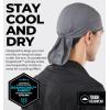 imageCooling Helmet Liners  Do Rag Skull Caps for Men  Cooling Head Wraps Hard Hat Liner  Motorcycle Pirate Bandana2 Black  2 Gray