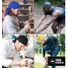 imageCooling Helmet Liners  Do Rag Skull Caps for Men  Cooling Head Wraps Hard Hat Liner  Motorcycle Pirate BandanaBlack