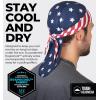 imageCooling Helmet Liners  Do Rag Skull Caps for Men  Cooling Head Wraps Hard Hat Liner  Motorcycle Pirate BandanaUs Flag